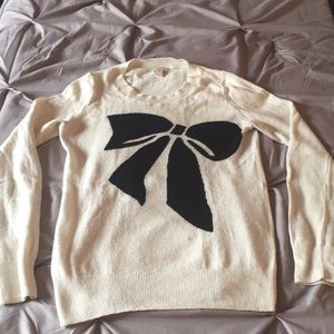 JCrew bow sweater